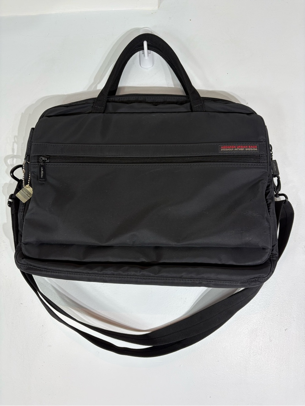 Hedgren Urban Black Laptop Computer Bag Briefcase